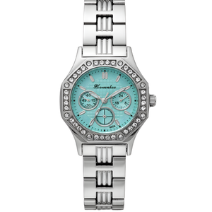 Vintage Γυναικείο Ρολόι Sofia Silver Blue με Μεταλλικό Μπρασελέ