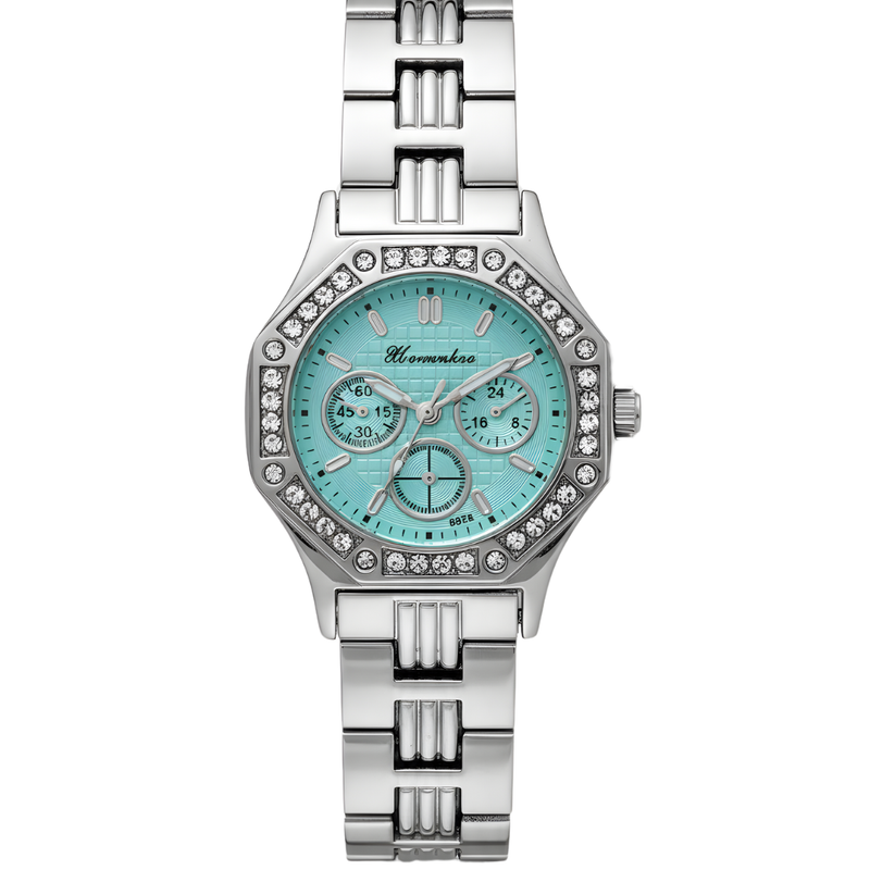 Vintage Γυναικείο Ρολόι Sofia Silver Blue με Μεταλλικό Μπρασελέ