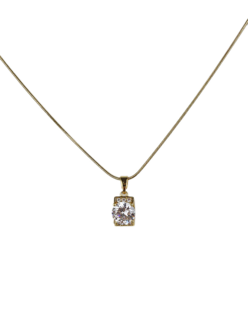 Αλυσίδα λαιμού με πέτρα MSN-11 - Χρυσό