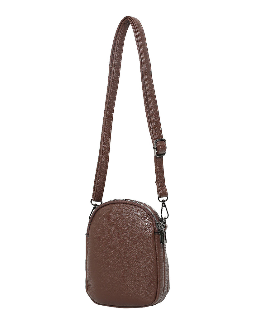 Τσάντα χιαστή HJ1007 - Καφέ