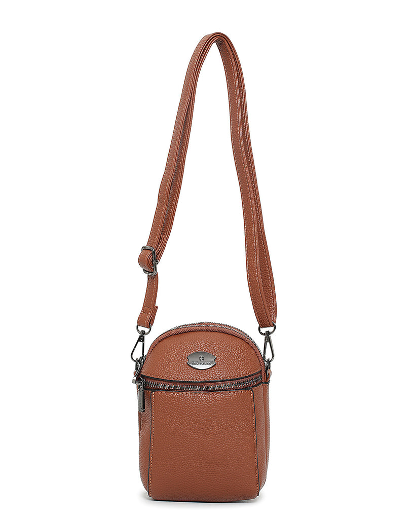 Τσάντα χιαστή HJ1007 - Κάμελ