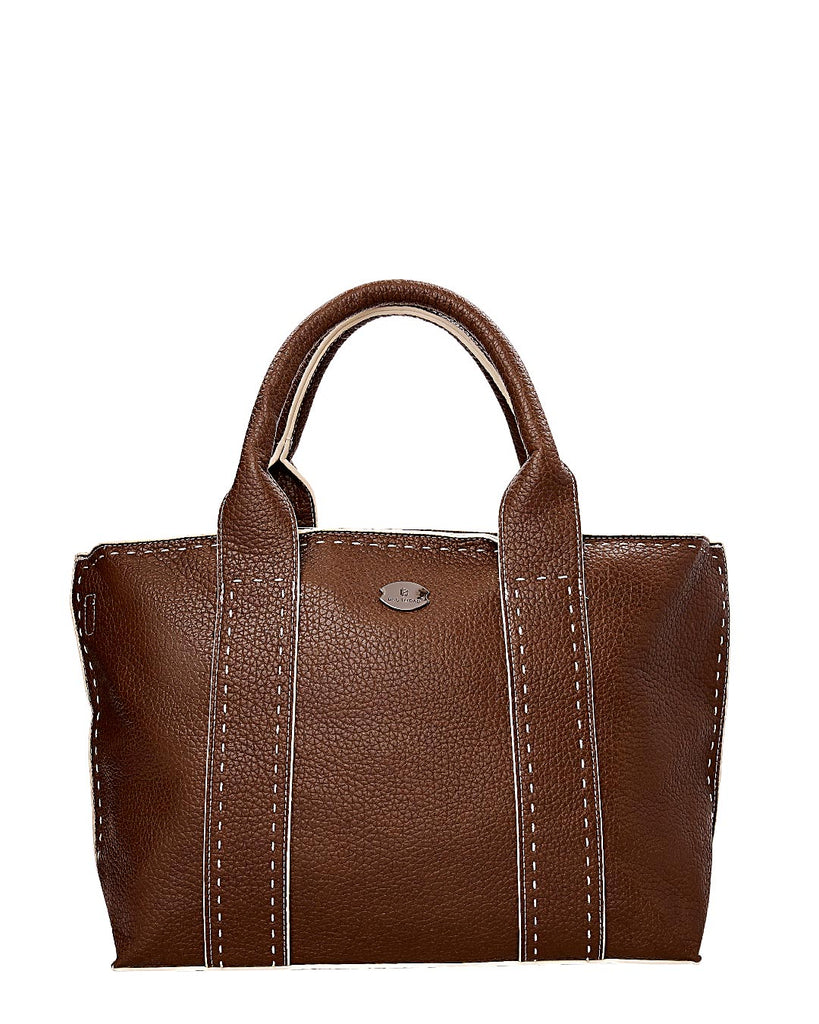 Τσάντα χειρός YM-5002 - Καφέ