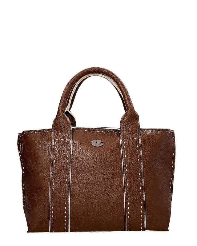 Τσάντα χειρός YM-5002 - Καφέ