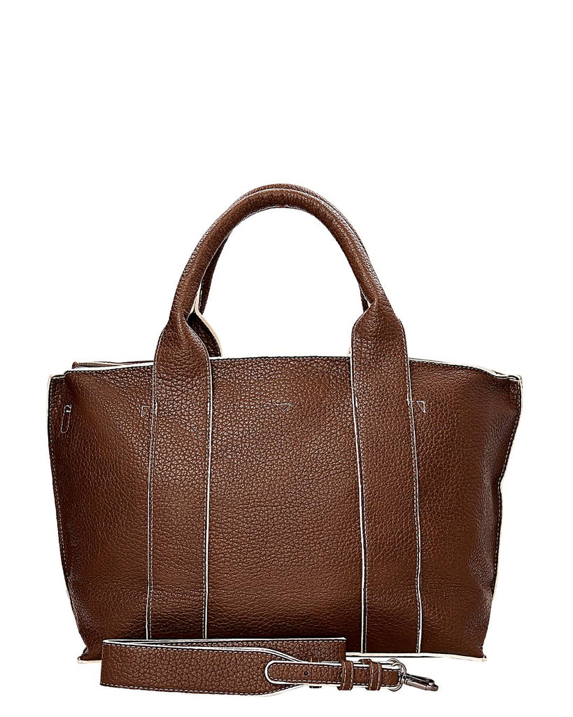 Τσάντα χειρός YM-5002 - Καφέ