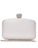 Τσάντα φάκελος clutch JH-21995 - Ασημί