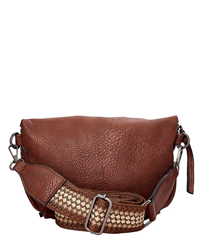 Τσαντάκι χιαστή W-6290 - Καφέ