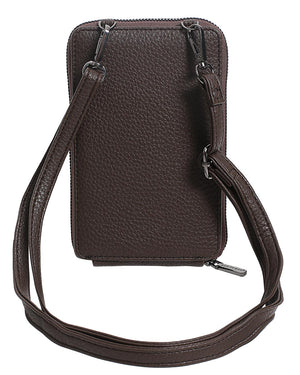 Τσάντα χιαστή HJ1010 - Καφέ