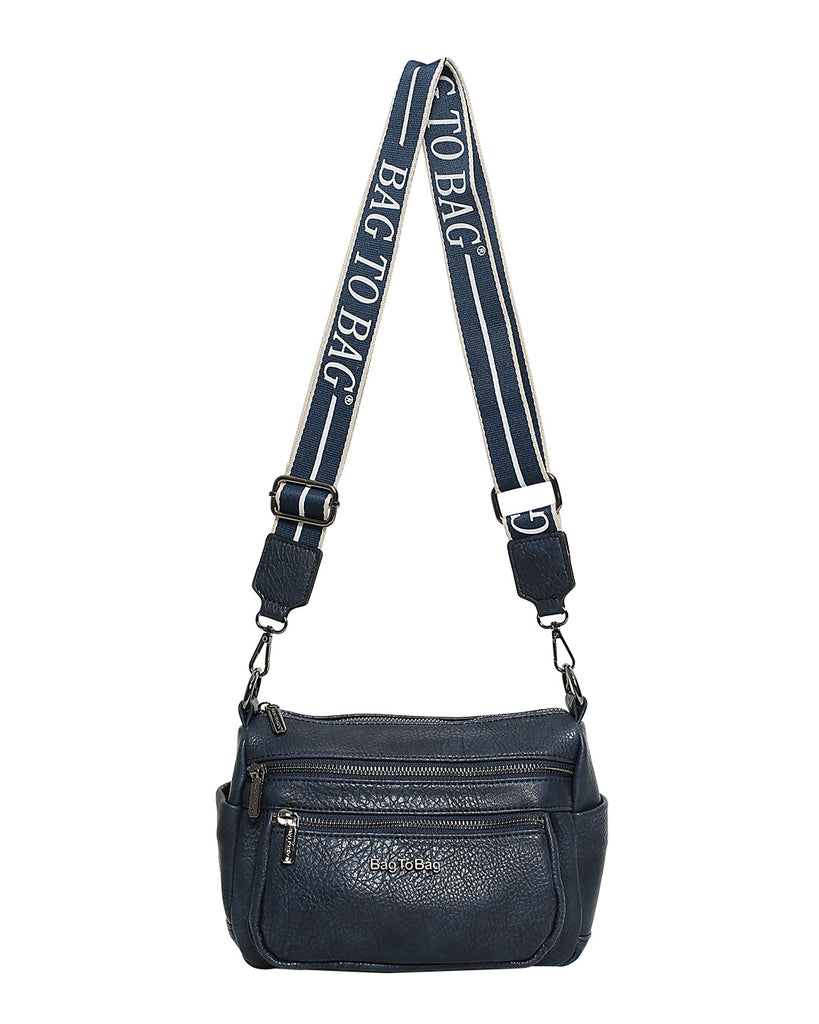 Τσάντα χιαστί WH3017 - Μπλέ