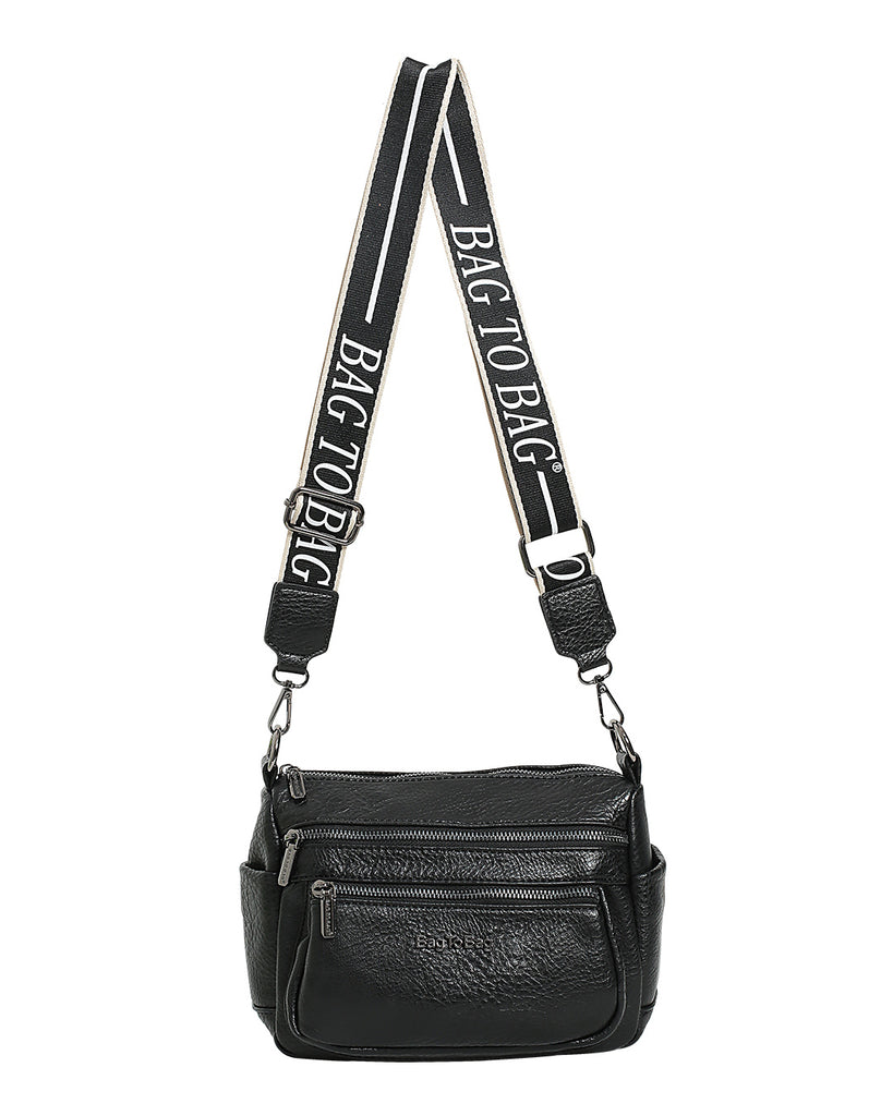 Τσάντα χιαστί WH3017 - Μαύρο