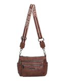 Τσάντα χιαστί WH3017 - Καφέ