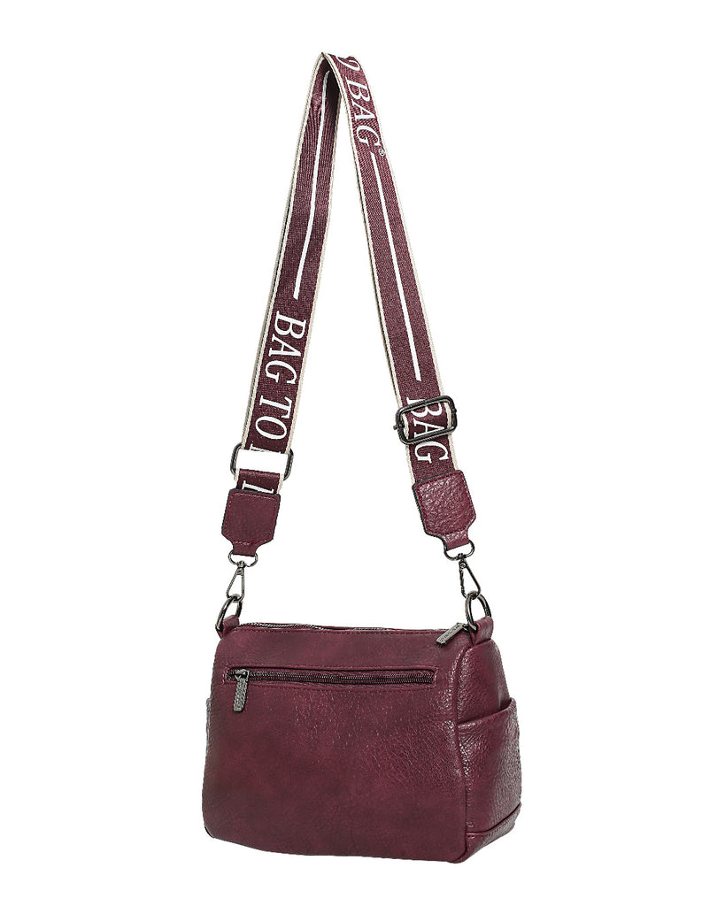 Τσάντα χιαστί WH3017 - Μπορντό