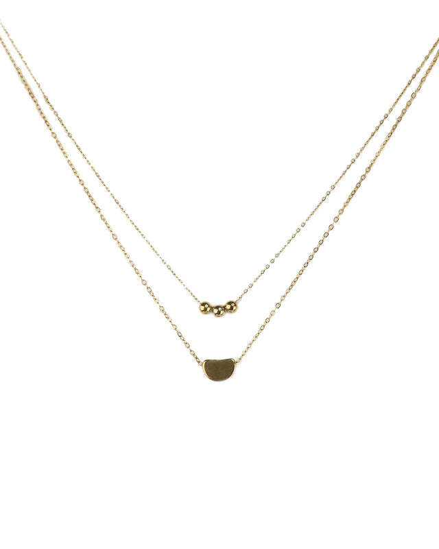 Διπλή αλυσίδα λαιμού DJ-012 - Χρυσό