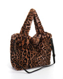 Γούνινη τσάντα ώμου XY-2408 - Καφέ