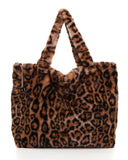 Γούνινη τσάντα ώμου XY-2408 - Καφέ