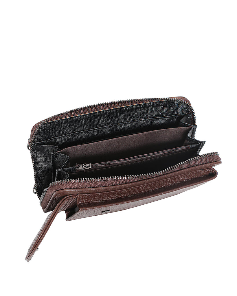 Τσαντάκι χιαστί HJ1005 - Καφέ