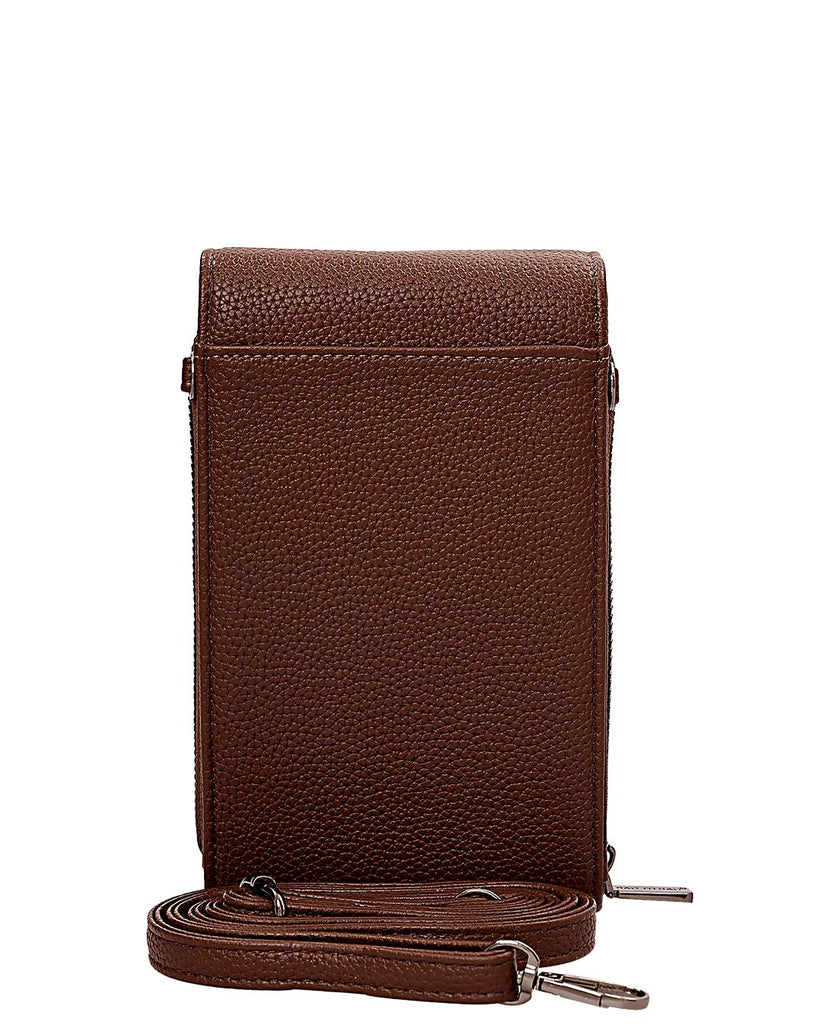 Τσαντάκι χιαστί HJ1006 - Καφέ