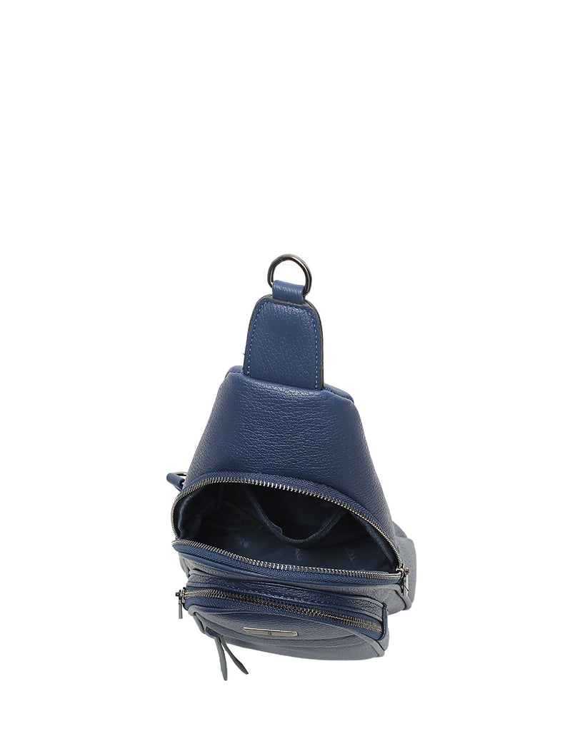 Τσάντα χιαστή QR-23973 - Μπλέ