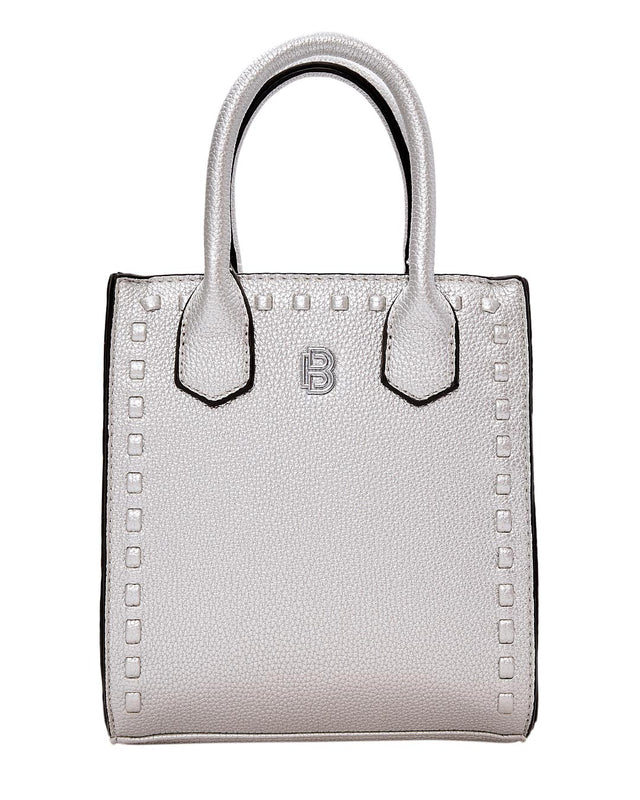 Τσάντα χειρός QR-23927 - Ασημί