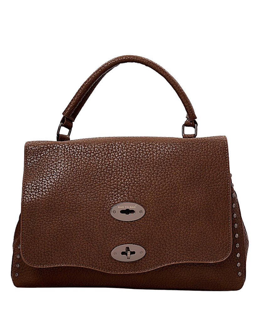 Τσάντα χειρός KX2406 - Καφέ