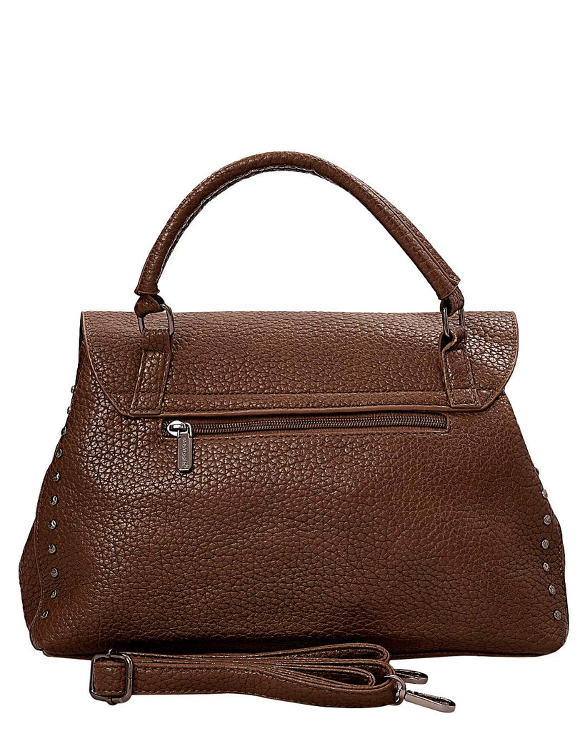 Τσάντα χειρός KX2406 - Καφέ