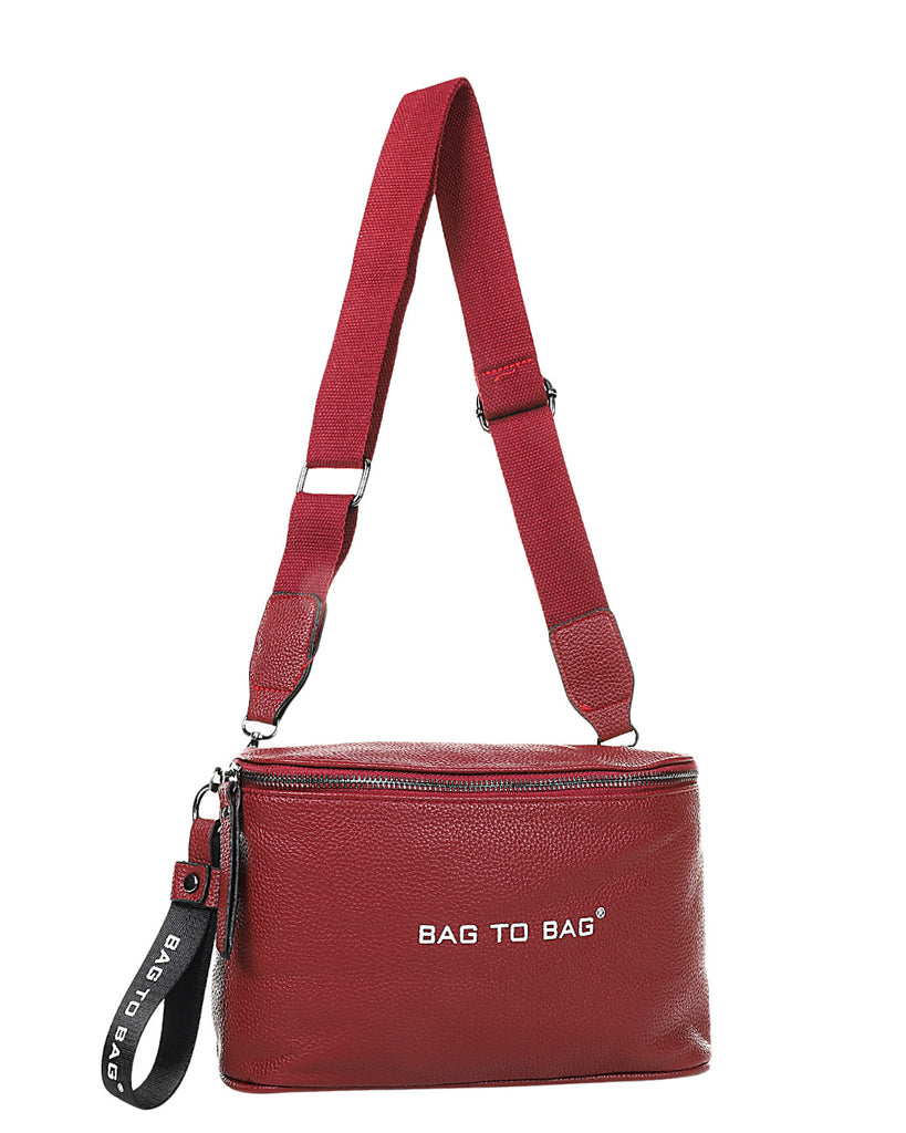 Τσάντα χιαστή JX-9121 - Μπορντό