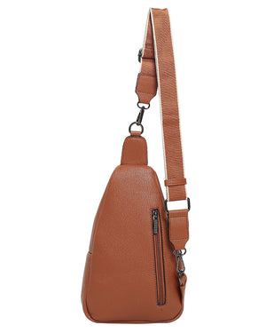 Τσάντα χιαστή QR-23971 - Κάμελ