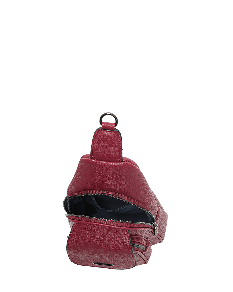 Τσάντα χιαστή QR-23971 - Μπορντό