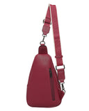 Τσάντα χιαστή QR-23971 - Μπορντό