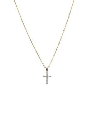 Αλυσίδα λαιμού με σταυρό DJ-052 - Χρυσό