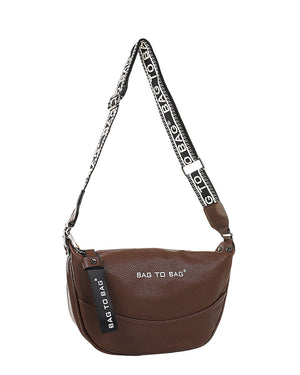 Τσάντα χιαστή JX-9116 - Καφέ