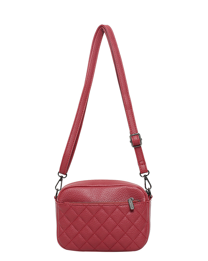 Τσάντα χιαστή HJ1009 - Μπορντό