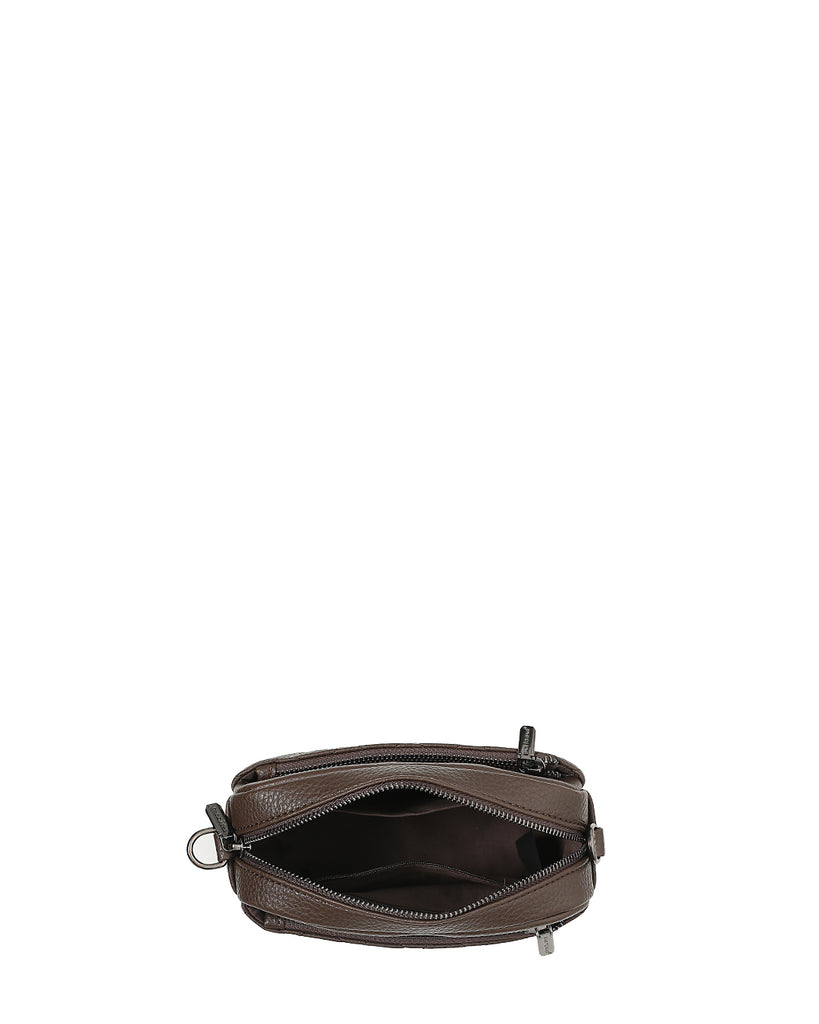 Τσάντα χιαστή HJ1009 - Καφέ