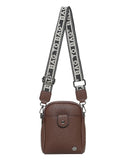 Τσάντα χιαστή SP9217 - Καφέ