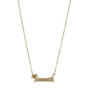 Αλυσίδα λαιμού με σκυλάκι DJ-045 - Χρυσό