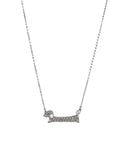 Αλυσίδα λαιμού με σκυλάκι DJ-045 - Ασημί