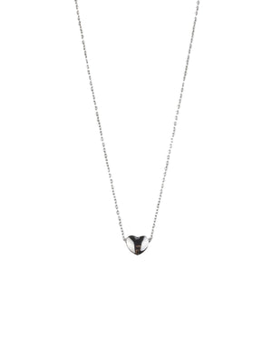 Αλυσίδα λαιμού με καρδιά DJ-090 - Ασημί