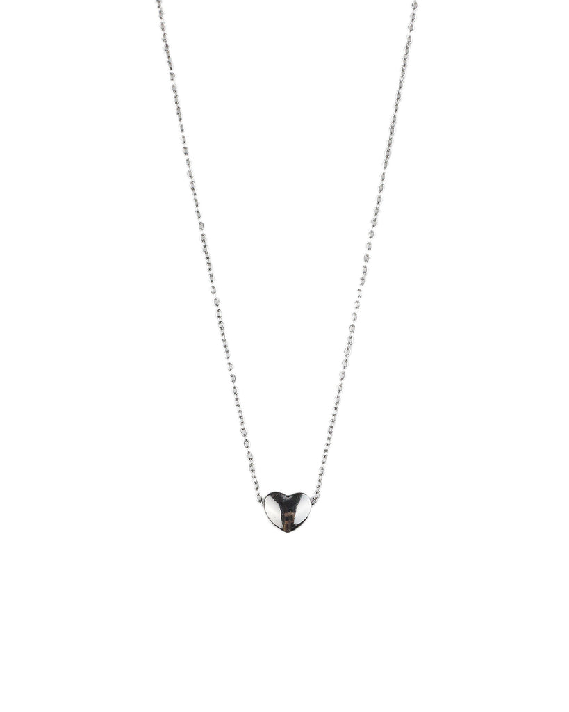 Αλυσίδα λαιμού με καρδιά DJ-090 - Ασημί