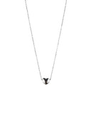 Αλυσίδα λαιμού με καρδιά DJ-090 - Ασημί