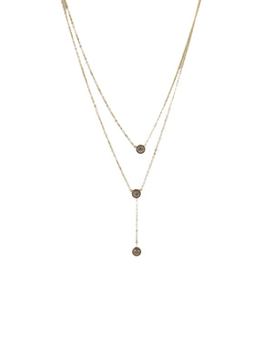 Διπλή αλυσίδα λαιμού DJ-010 - Χρυσό