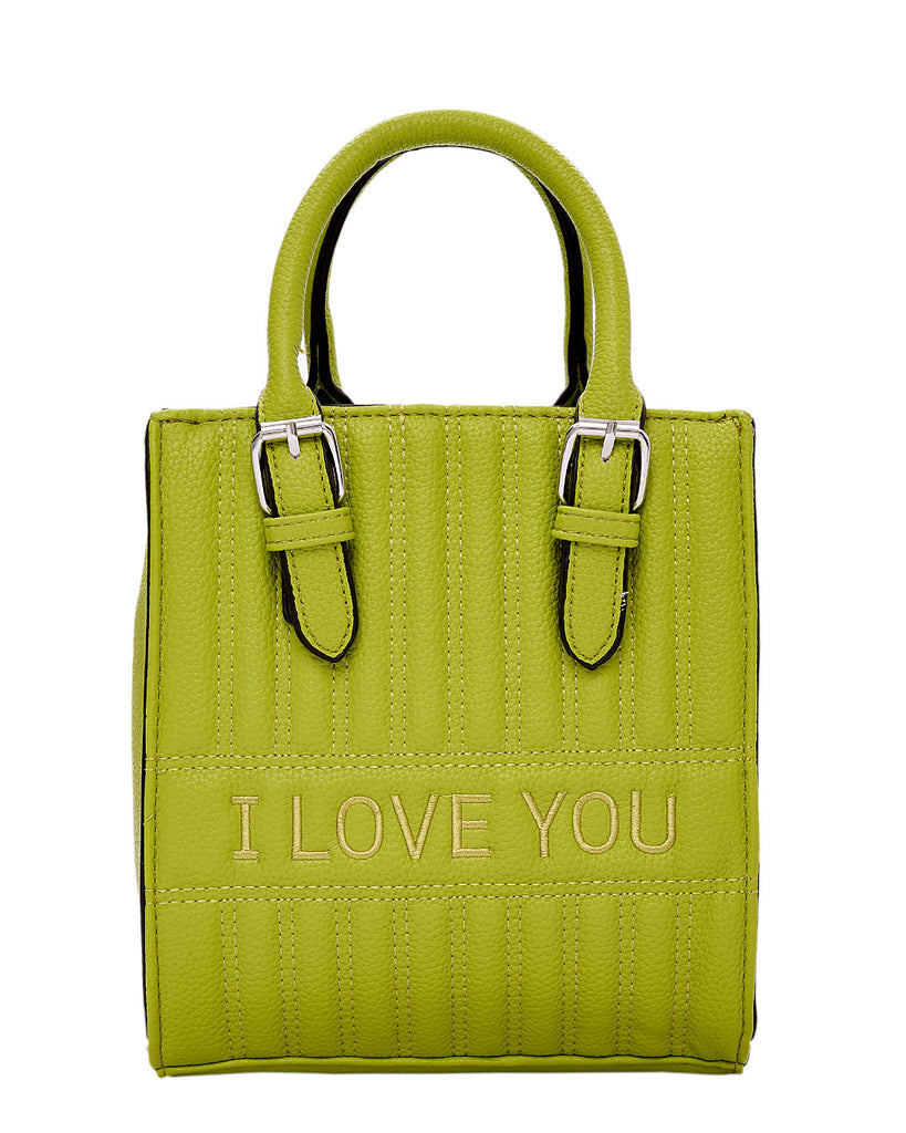 Τσάντα χειρός QR-23928 - Ανοιχτό Πράσινο