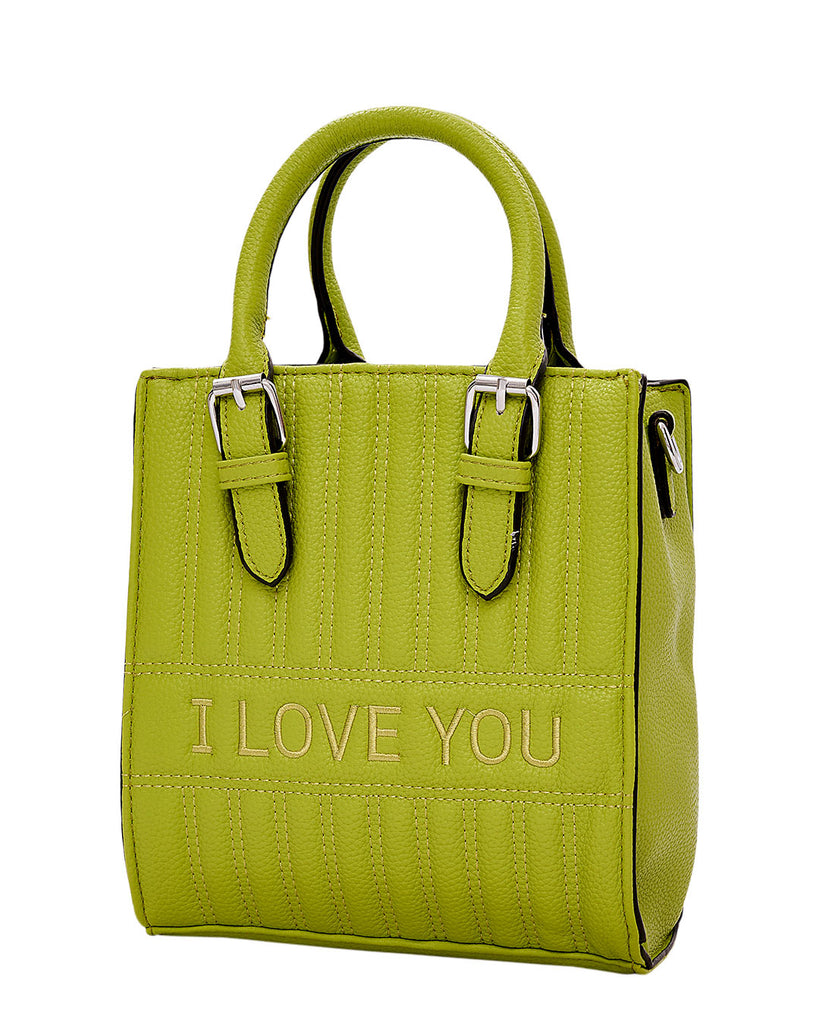 Τσάντα χειρός QR-23928 - Ανοιχτό Πράσινο