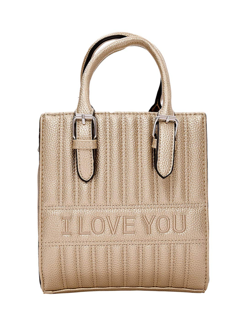 Τσάντα χειρός QR-23928 - Χρυσό