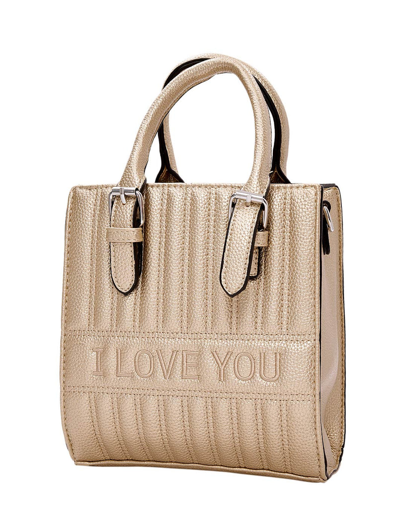 Τσάντα χειρός QR-23928 - Χρυσό