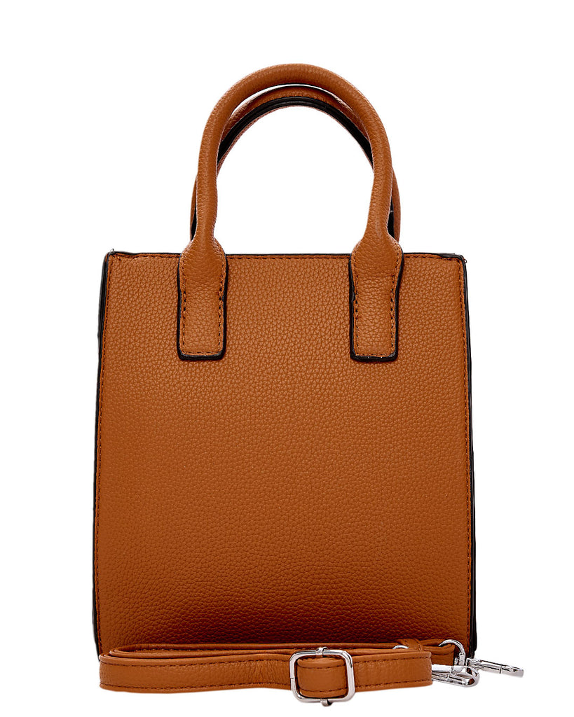 Τσάντα χειρός QR-23928 - Καφέ