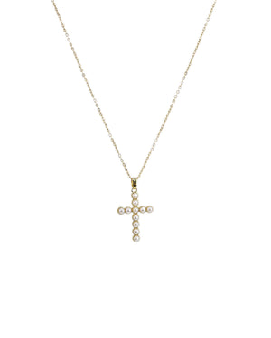 Αλυσίδα λαιμού με σταυρό DJ-046 - Χρυσό