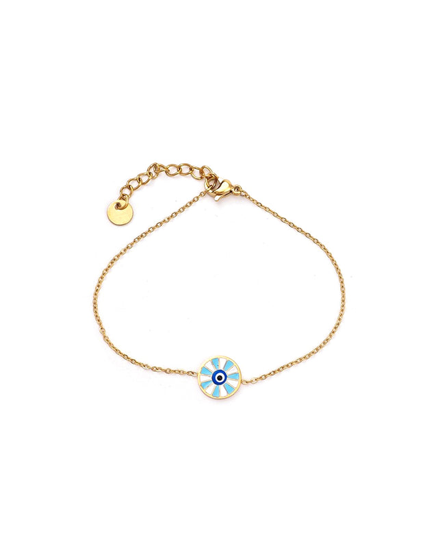 Βραχιόλι με διακοσμητικό ματάκι JN-B111 - Χρυσό