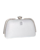 Τσάντα φάκελος clutch CK-6056 - Ασημί