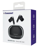TRONSMART earphones με θήκη φόρτισης Sounfii R4, TWS, ENC, 12mm, μαύρο