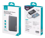 USAMS power bank CD242, magnetic wireless, USB-C έξοδος, 10000mAh, 20W, γκρι