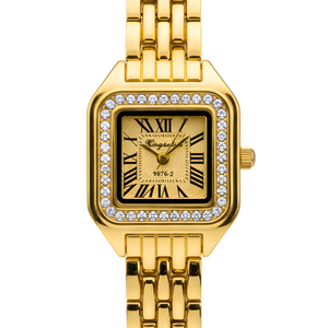 Vintage Γυναικείο Ρολόι Irina Gold με Μεταλλικό Μπρασελέ